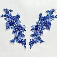 Algopix Similar Product 13 - Handsewing Beads lace Applique one Pair