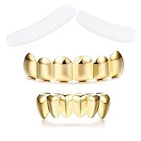 Algopix Similar Product 13 - Finrezio Gold Plated Grillz Hip Hop