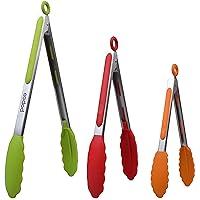 Algopix Similar Product 18 - Popco 3Piece Kitchen Tongs Set 