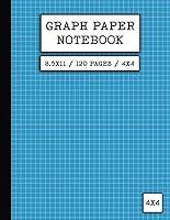 Algopix Similar Product 17 - Graph Paper Notebook 85 x 11  120