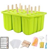 Algopix Similar Product 10 - Popsicles Molds Set 12 Cavity Homemade