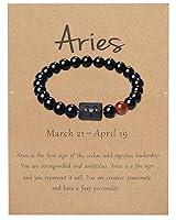 Algopix Similar Product 20 - LAKIYOYO Zodiac Bracelet for Men Women