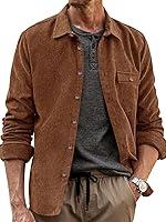 Algopix Similar Product 19 - Runcati Mens Corduroy Button Down