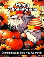 Algopix Similar Product 18 - Happy Thanksgiving Coloring Enchanting