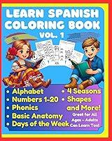 Algopix Similar Product 12 - Learn Spanish Coloring Book Alphabet