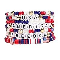 Algopix Similar Product 19 - Lonext 4th of July Bracelets American