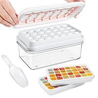 Algopix Similar Product 6 - Ice Cube Tray with Lid and Bin 2 Pack