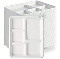 Algopix Similar Product 12 - 100 Compostable 5 Compartment
