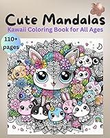 Algopix Similar Product 4 - Cute Mandalas  Kawaii Coloring Book