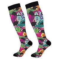 Algopix Similar Product 7 - KOPIRIT Colorful Flamingo Compression