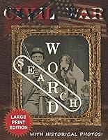Algopix Similar Product 3 - Civil War Word Search  Large Print