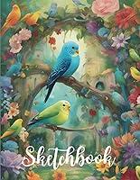 Algopix Similar Product 12 - Bird Sketchbook Cute Parakeet Sketch