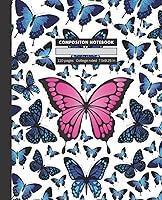 Algopix Similar Product 9 - butterfly composition notebook 4 Wide