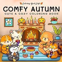 Algopix Similar Product 7 - Comfy Autumn Coloring Book for Adults