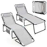 Algopix Similar Product 16 - Tangkula Beach Lounge Chair for