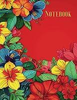 Algopix Similar Product 9 - Notebook Red Floral Notebook College