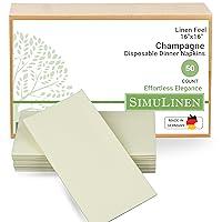 Algopix Similar Product 4 - SimuLinen Champagne Dinner Napkins