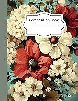 Algopix Similar Product 9 - Composition Book  Vintage Flower