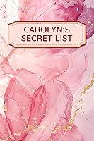 Algopix Similar Product 8 - Carolyns Secret List Secure Logbook