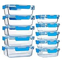 Algopix Similar Product 1 - UMEIED 10 PACK Glass Food Storage