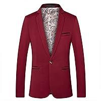 Algopix Similar Product 19 - Mens Blazers Slim Fit with Sequins Red