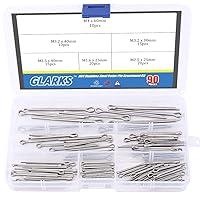 Algopix Similar Product 13 - Glarks 90Pcs 304 Stainless Steel Cotter