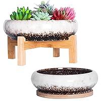 Algopix Similar Product 11 - ARTKETTY Succulent Pots with Drainage