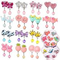 Algopix Similar Product 7 - Hifot 14 Pairs Clip on Earrings Girls