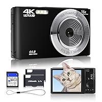 Algopix Similar Product 7 - Digital Camera for Teens FHD 4K 44MP