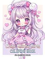 Algopix Similar Product 16 - Chibi Anime Girls Coloring Book