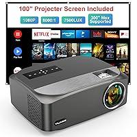 Algopix Similar Product 5 - Video Projector Native 1080P300