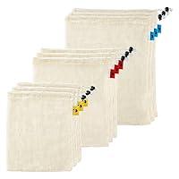 Algopix Similar Product 6 - INCOK Reusable Cotton Mesh Produce Bags