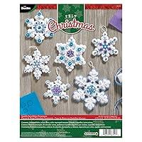 Algopix Similar Product 15 - Bucilla Sparkle Snowflake Ornament Kit