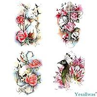 Algopix Similar Product 17 - Yesallwas 4 Sheets Large Temporary
