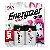 Algopix Similar Product 16 - Energizer MAX 9V Batteries 2 Pack 9