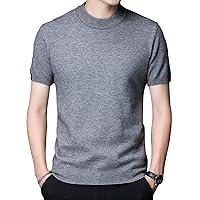 Algopix Similar Product 17 - Mens Basic Crew Neck Short Sleeve Mock