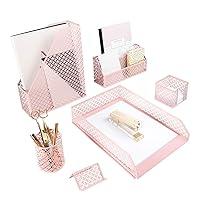 Algopix Similar Product 3 - BLU MONACO Pink Desk Organizer Set for