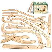 Algopix Similar Product 18 - 56 Pcs of Wooden Train Track Compatible