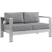 Algopix Similar Product 16 - Modway Shore Aluminum Outdoor Patio
