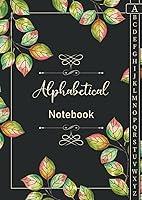 Algopix Similar Product 1 - Alphabetical Notebook 4 pages per