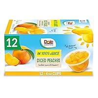 Algopix Similar Product 2 - Dole Fruit Bowls Diced Peaches in 100