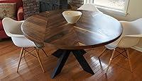 Algopix Similar Product 11 - Chevron Dining Room Table with X Base