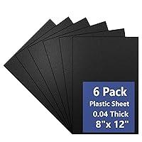 Algopix Similar Product 5 - 6 Pack Black Plastic Sheets 8x12x004