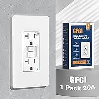 Algopix Similar Product 6 - Amico GFCI Outlet 20 Amp with Wall