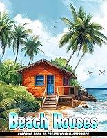 Algopix Similar Product 12 - Beach Houses Adult Coloring Books