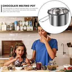 2 Pack Double Boiler Pot Set Stainless Steel Melting Pot For Melting  Chocolate Soap Wax Candle