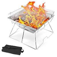 Algopix Similar Product 1 - Odoland Folding Campfire Grill Camping