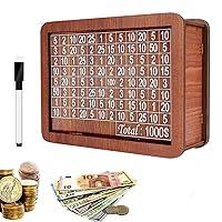 Algopix Similar Product 3 - Cash Vault Wooden Savings BoxMoney