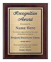 Algopix Similar Product 16 - Recognition Plaque 8x10  Personalized