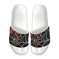 Algopix Similar Product 14 - Psesaysky Bats Cobweb Mens House Slide